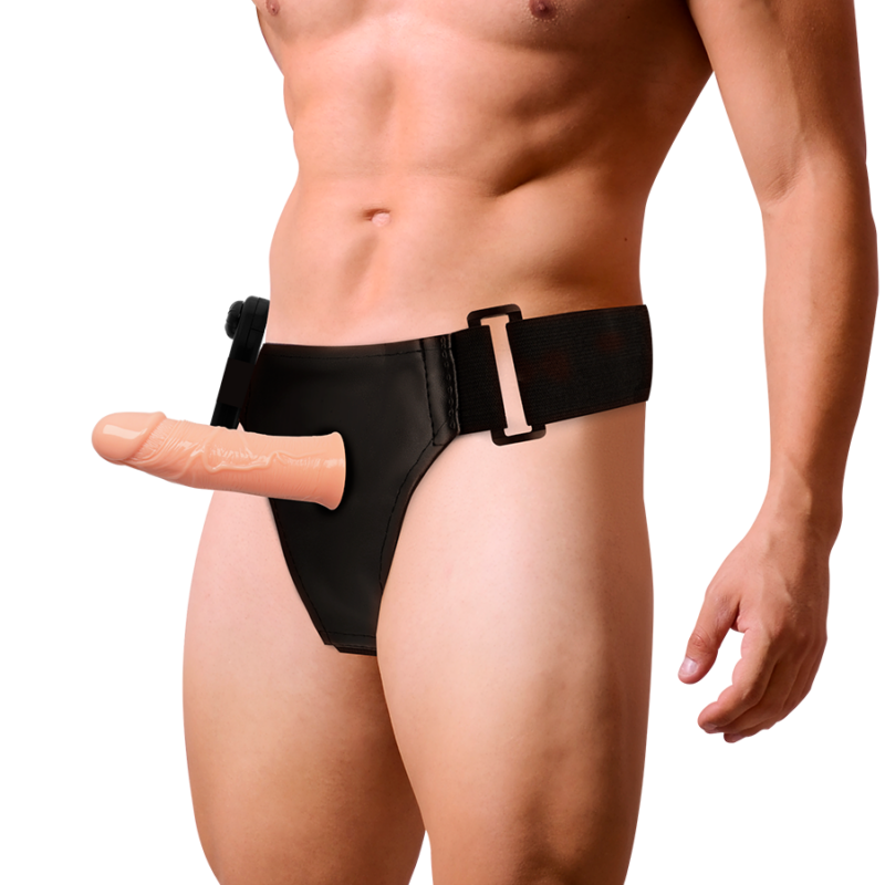 HARNESS ATTRACTION – ARNÉS HUECO GREGORY CON VIBRADOR 16.5 CM -O- 4.3 CM