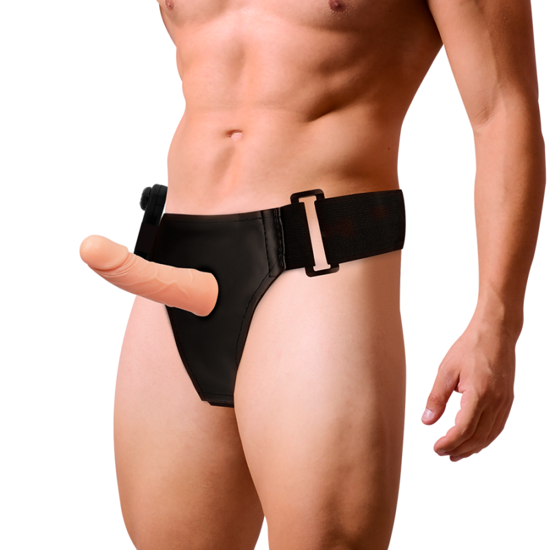 HARNESS ATTRACTION – ARNÉS HUECO MARCOS CON VIBRADOR 15 CM -O- 5 CM
