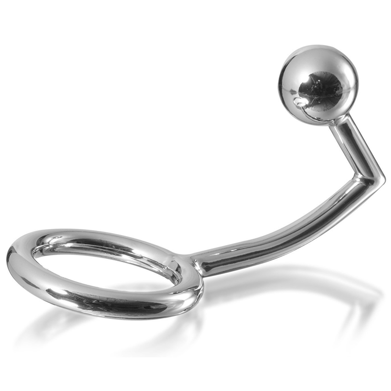 METAL HARD – COCK RING ANILLO CON GANCHO INTRUDER ANAL 45MM