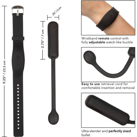 CALEXOTICS – BALA VIBRADORA PEQUEÑA CON PULSERA DE CONTROL