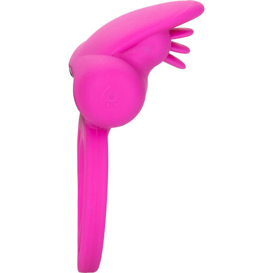 CALEXOTICS – DUAL CLIT FLICKER ENHANCER DOBLE ANILLO VIBRADOR DE SILICONA ROSA