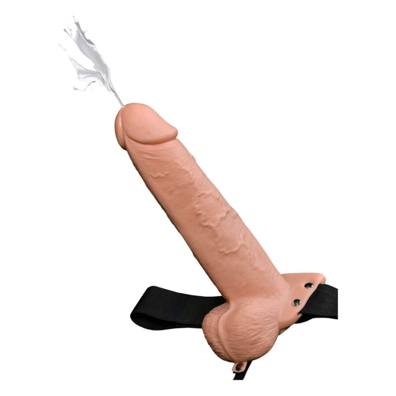 FETISH FANTASY SERIES – 9 ARNÉS CON PENE REALISTICO EYACULADOR 22,9CM