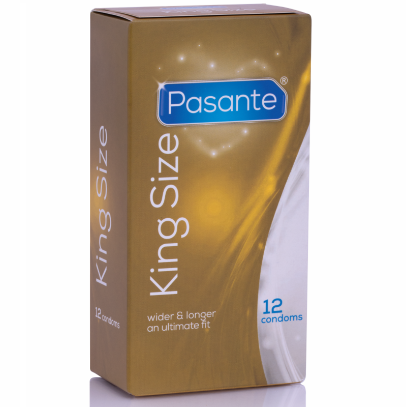 PASANTE – PRESERVATIVOS KING MS LARGOS Y ANCHOS 12 UNIDADES