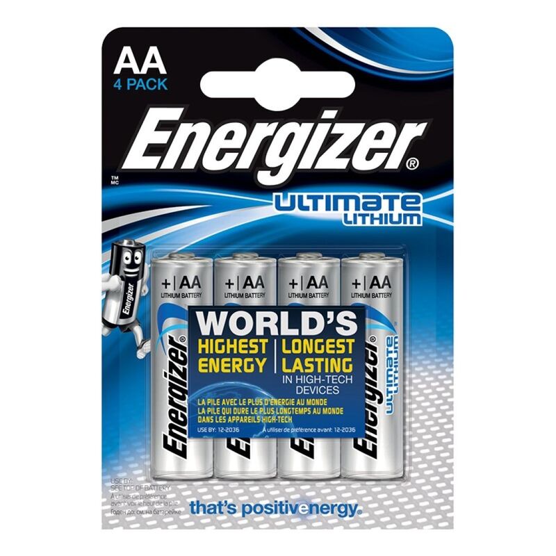 ENERGIZER – ULTIMATE LITHIUM PILA LITIO AA L91 LR6 1,5V BLISTER*4