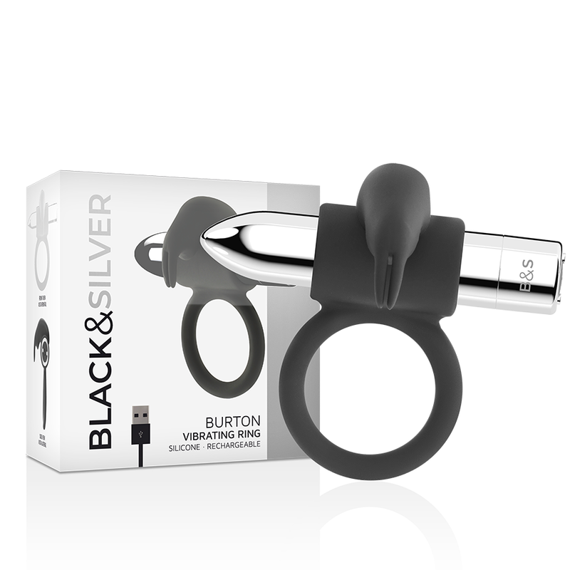 BLACKSILVER – BURTON ANILLO RECARGABLE 10 MODOS VIBRACIÓN