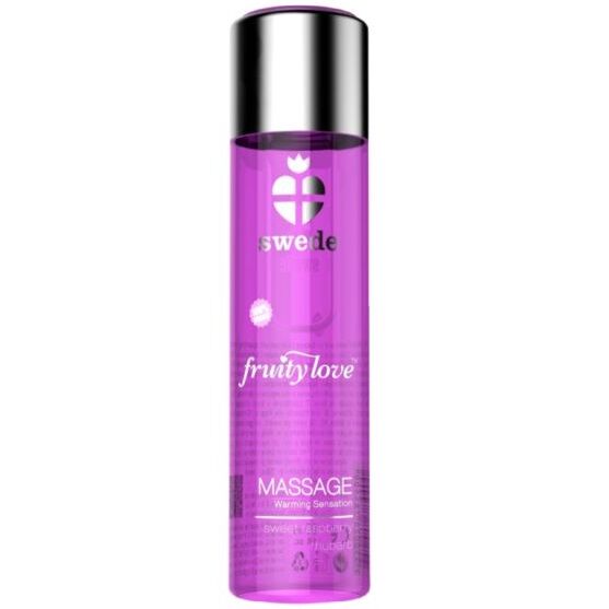 SWEDE – FRUITY LOVE ACEITE EFECTO CALOR FRAMBUESA Y RUIBARBO 60 ML
