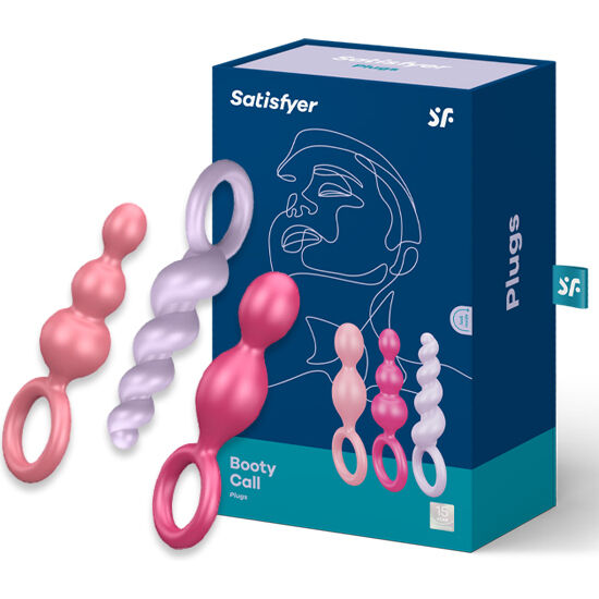 SATISFYER – ANAL PLUGS SET 3 PCS TRICOLOR