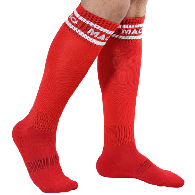 MACHO – CALCETINES LARGOS TALLA UNICA ROJO