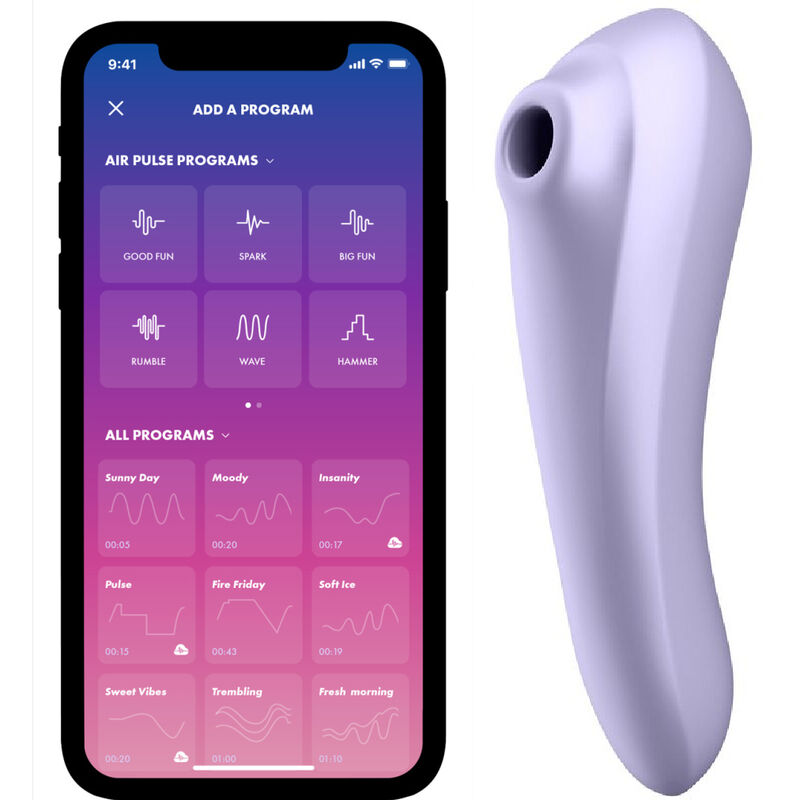 SATISFYER – DUAL PLEASURE AIR PULSE VIOLETA
