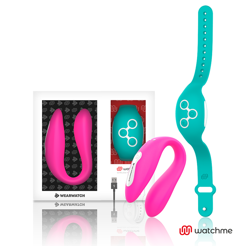 WEARWATCH – VIBRADOR DUAL TECHNOLOGY WATCHME FUCSIA / AGUA MARINA